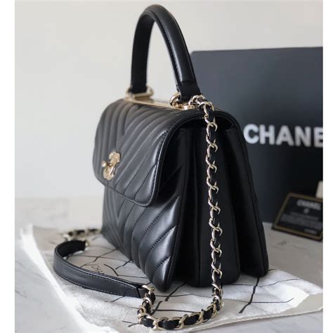 chanel chain handle bag|chanel top handle bag small.